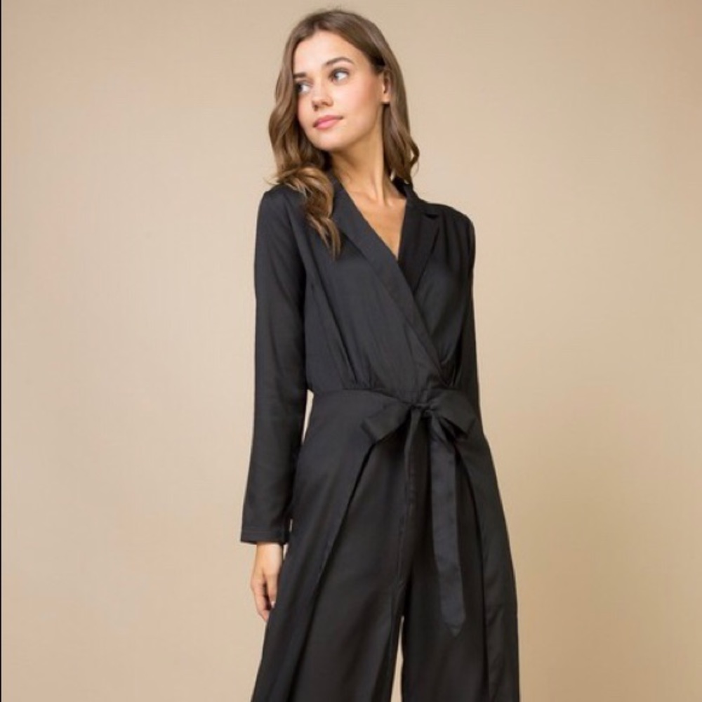 Black Wide Leg Jumpsuit